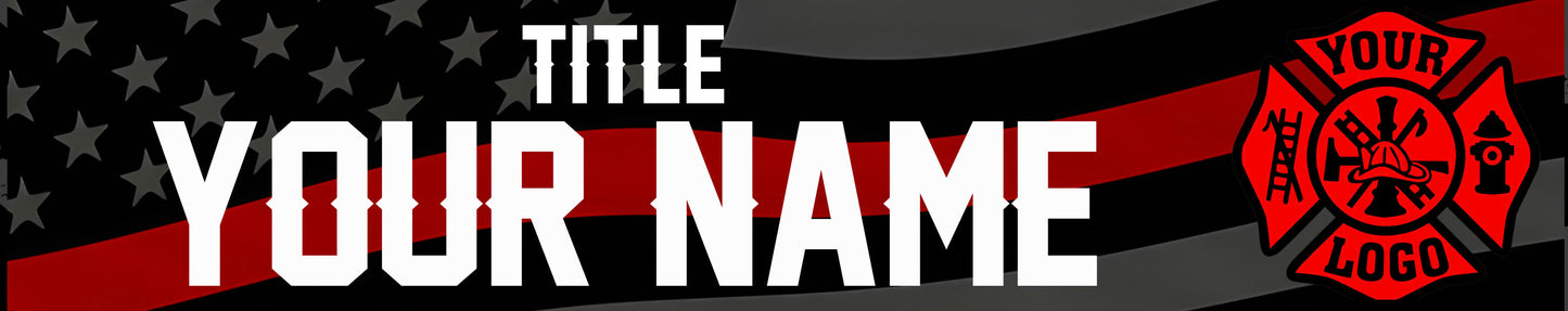 10" Locker Name Plate - Right Logo