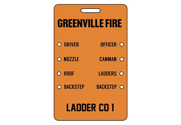 Apparatus Accountability Tag - 2"x3"